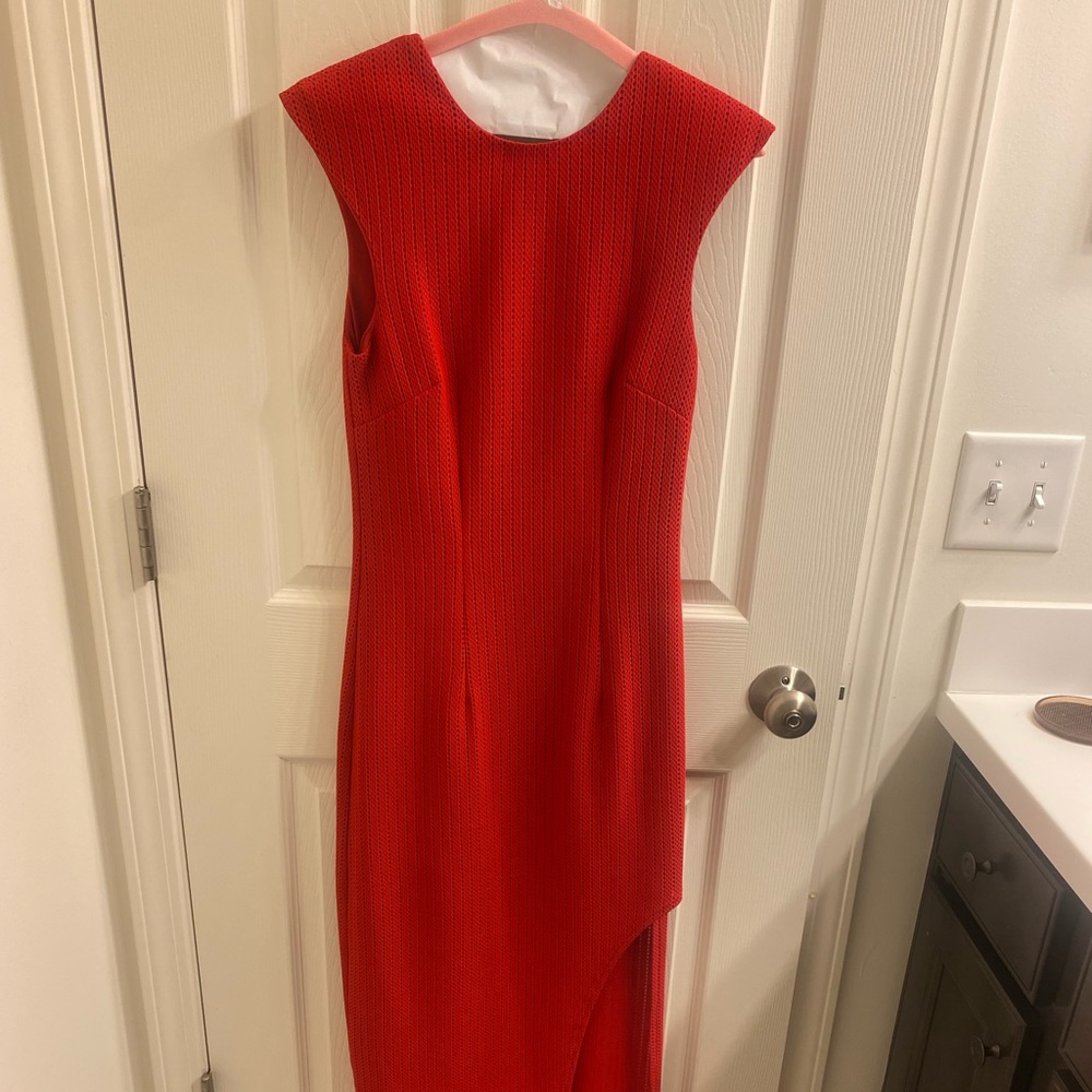Lumier Brand- Reddish/Orange- Midi Dress- Size Small